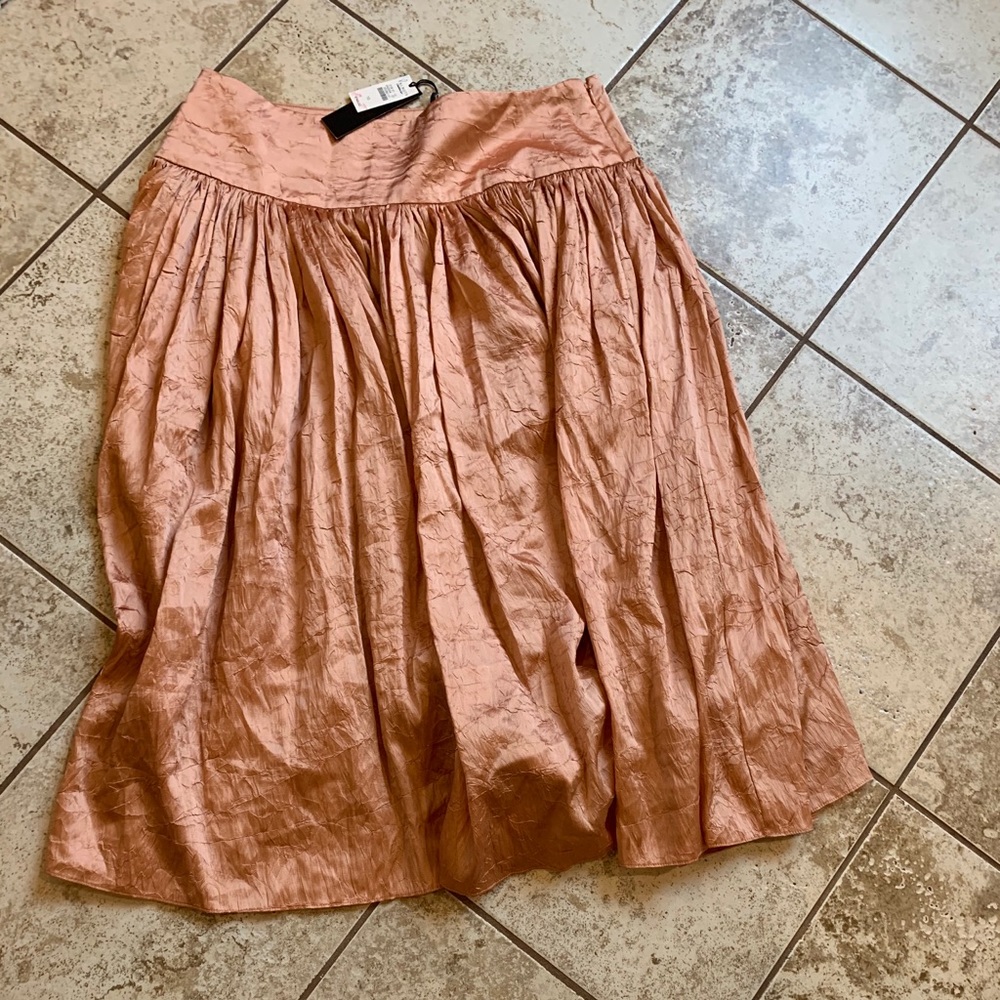 Talbots Silk Copper Color Skirt